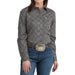 Women's Lilac Paisley Long Sleeve Shirt