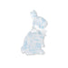 Sitting Up Toile Bunny Sitter