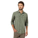 Men's Dusty Olive Mixed Material Shirt