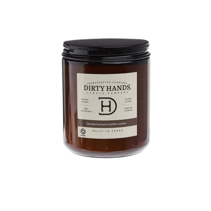 8oz Sandalwood and Saddle Leather Candle