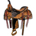 16in Two Tone Floral Ranch Cutter Saddle