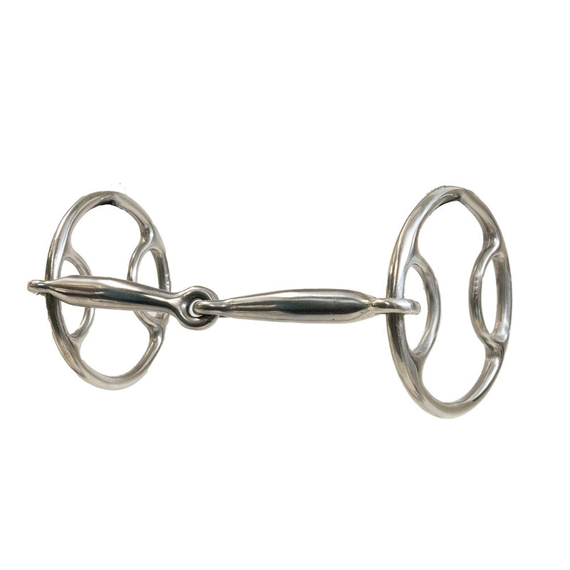 Equisential Smooth Locked O Ring Snaffle Gag Bit