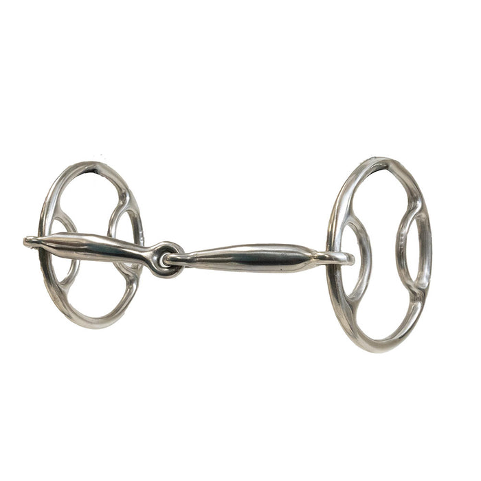 Equisential Smooth Locked O Ring Snaffle Gag Bit