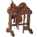 Used 14.5in Crown C 1/3 breed Floral Barrel Saddle