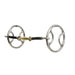 Equisential 3-Piece Square Bar Locked O Ring Snaffle Gag Bit