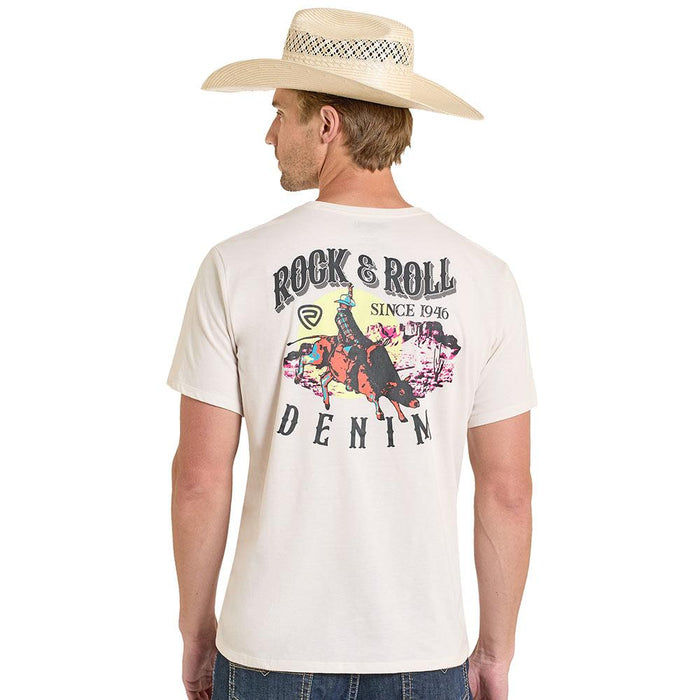 Men's Natural Bronco Rider Tee Shirt