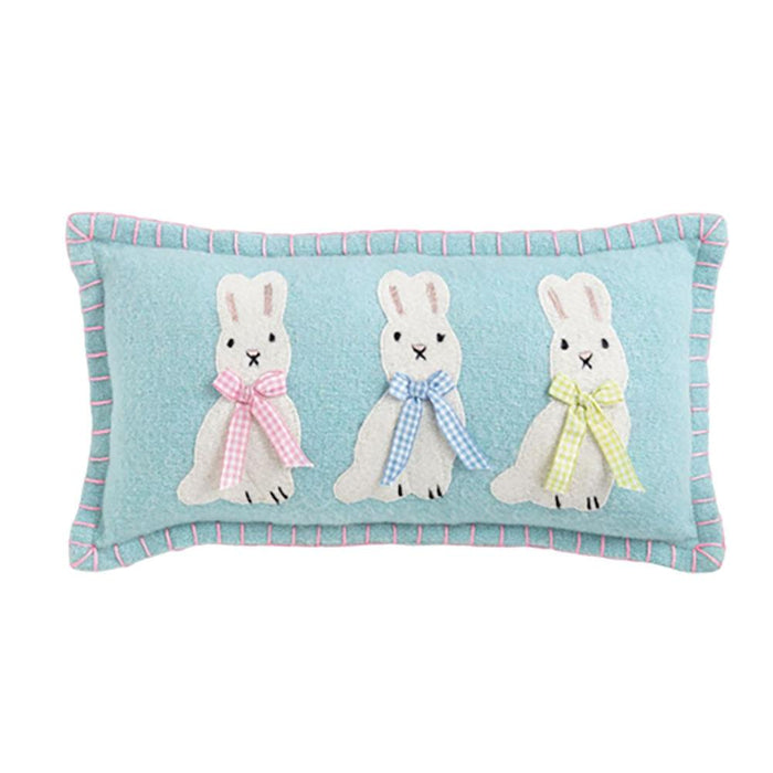 Triple Bunny Mini Pillow