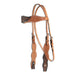 Two Tone Basket Floral Browband Headstall