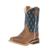 kid's Criss Cross Cross Brown Square Toe Just Believe Sole Boot
