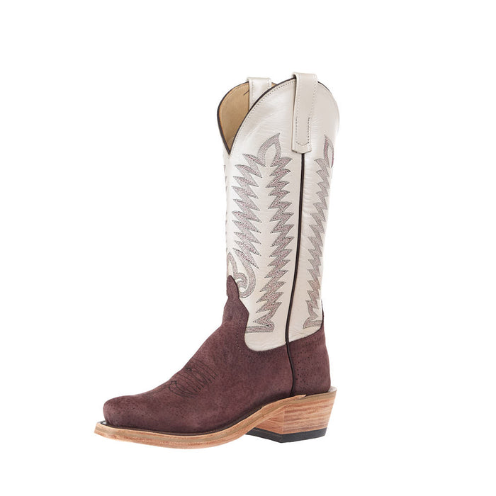 Women's Ride Ready Burgundy Boar Vamp 13In Shell Kidskin Lustre Top Boot