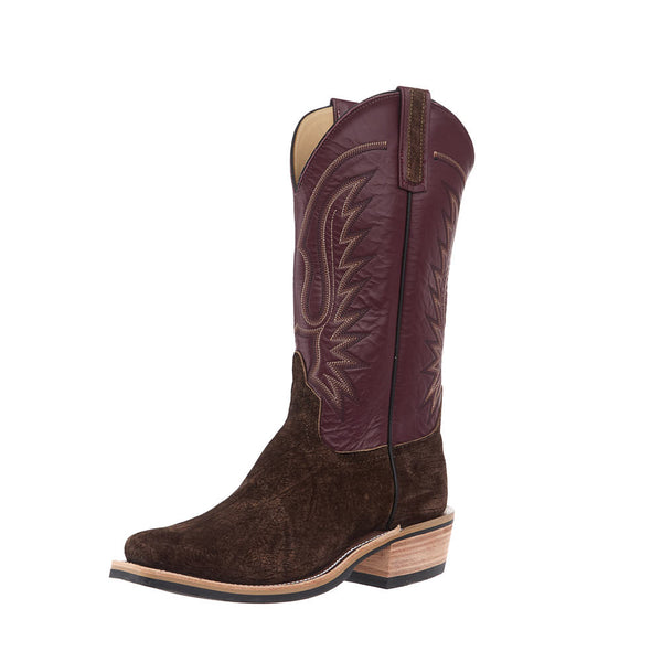 Anderson Bean Men's Ride Ready Chocolate Hippo Vamp 13in Burgundy