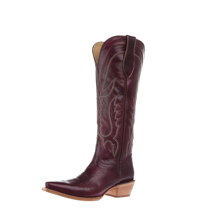 Women's Burgundy Goat 15In Burgundy Goat Top Boot