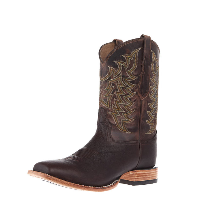 Men's Heritage Brown American Bison Vamp 11in Brown Cowhide Top