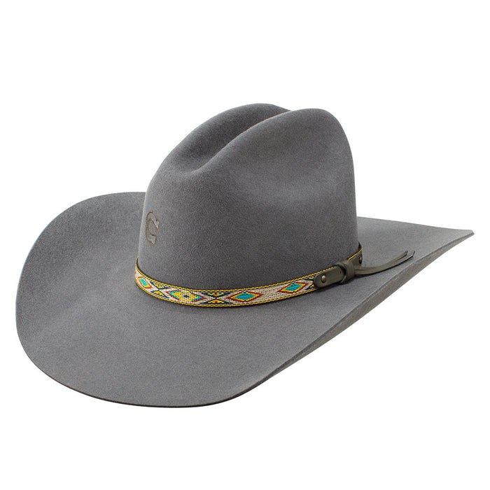 Run Away Grey 4in Brim Precreased Felt Hat