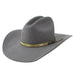 Run Away Grey 4in Brim Precreased Felt Hat
