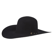100X Black 8.25OZ 5in Brim Felt Cowboy Hat
