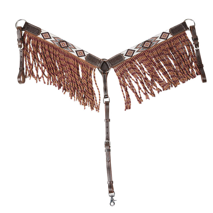 Beaded Earth Tone Breast Collar