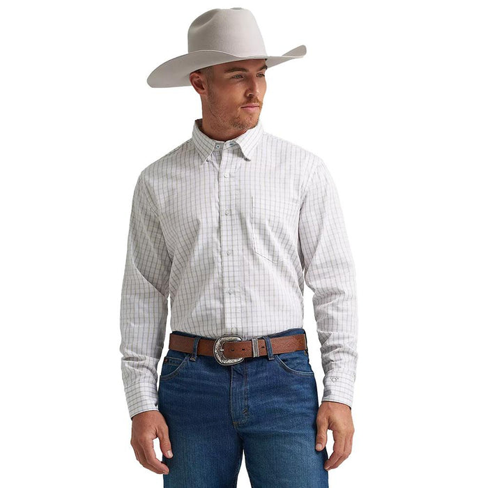 Men's Cody Johnson White & Yellow Plaid Shirt