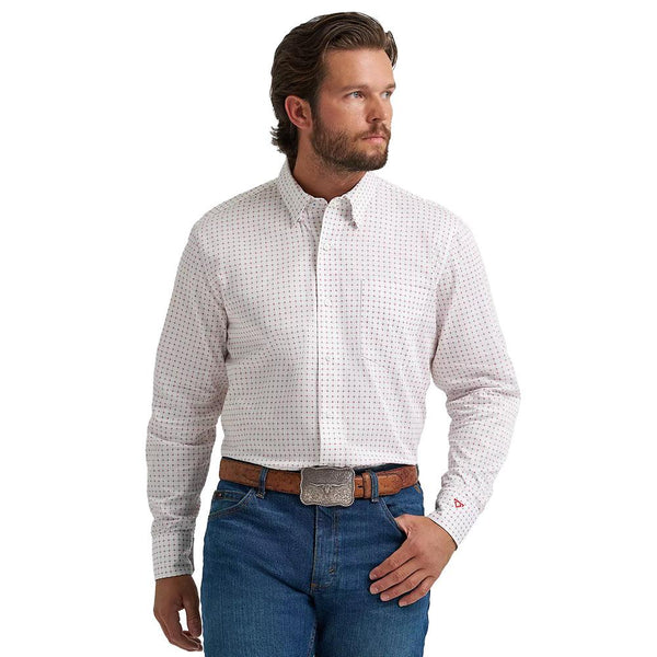 Wrangler Men's Cody Johnson White & Red Shirt