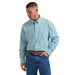 Men's George Strait Teal Multi Stripe Shirt