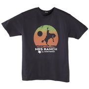 Bucking Horse Sunset Coal Tee Shirt