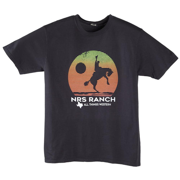 Bucking Horse Sunset Coal Tee Shirt
