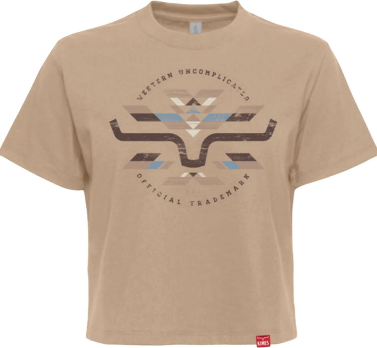 Women’s Abiquiu Cropped Tan Tee Shirt