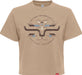 Women’s Abiquiu Cropped Tan Tee Shirt