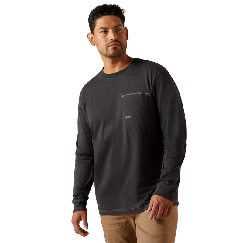 Men's Charcoal Mexico Rebar Workman Born Tee Shirt