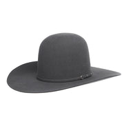 7X Slate 4 1/4in Brim Open Crown Felt Hat