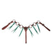 Pony Ring Breast Collar with Emerald Tassles