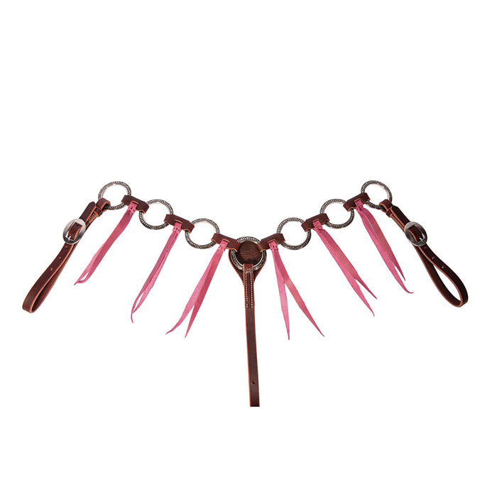 Pony Ring Breast Collar with Orchid Tassles