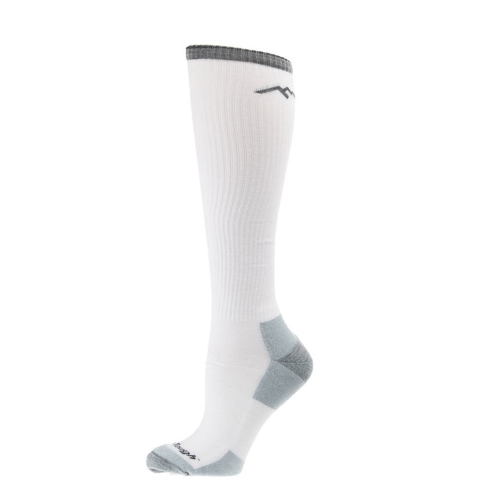 Darn Tough Men's Westerner Over The Calf Lightweight Work White Sock