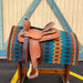 Used 11in Barbed Wire Border Youth Barrel Saddle