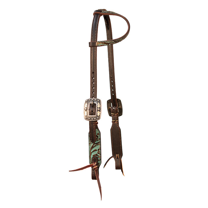 Copper Emerald Single Ear Headstall