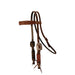 Gunslinger Chocolate Roughout Browband Headstall