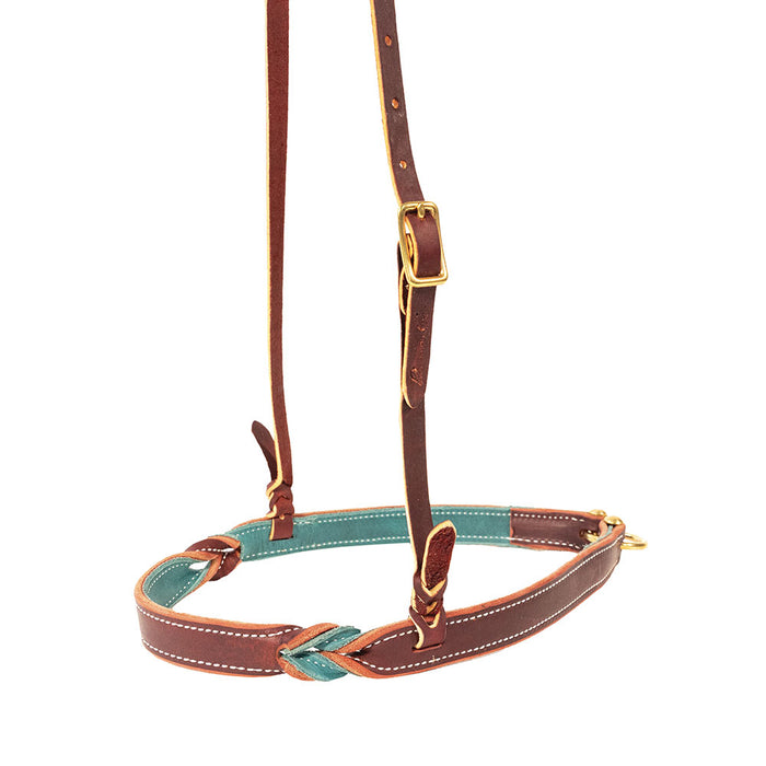 Twist Emerald Burgundy Noseband
