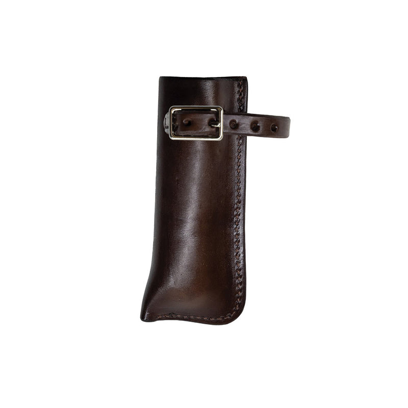 Chocolate Leather Flag Holder