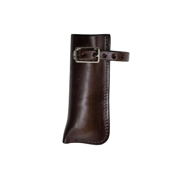 Chocolate Leather Flag Holder