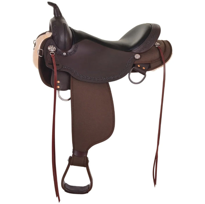 Daisetta Walnut Wide Tree 16in Trail Saddle