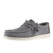 Men's Wally Stretch Canvas Grey Bone White Casual Shoe
