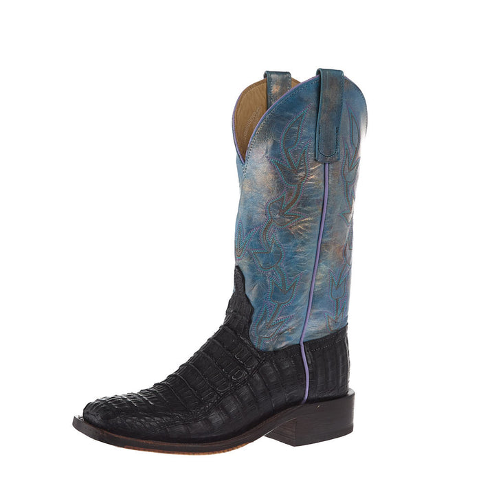 Women's Ride Ready Black Lux 3 Piece Caiman Vamp 12in Riviera Petrol Mad Dog Top