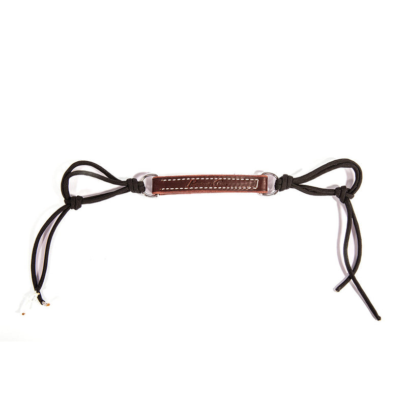 Burgundy Leather Paracord Curb Strap