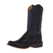 Men's Ride Ready Lite Black Full Quill Ostrich Vamp 11in Midnight Navy Embosed Top