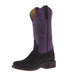 Women's Ride Ready Black Elephant Vamp 12in Violet Buffamonte Top Boot