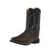 Kid's Tyler Faux Brown Vamp Black Top Boots