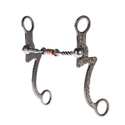 Silver Seven Twisted Wire Copper Dog Bone Shank Bit