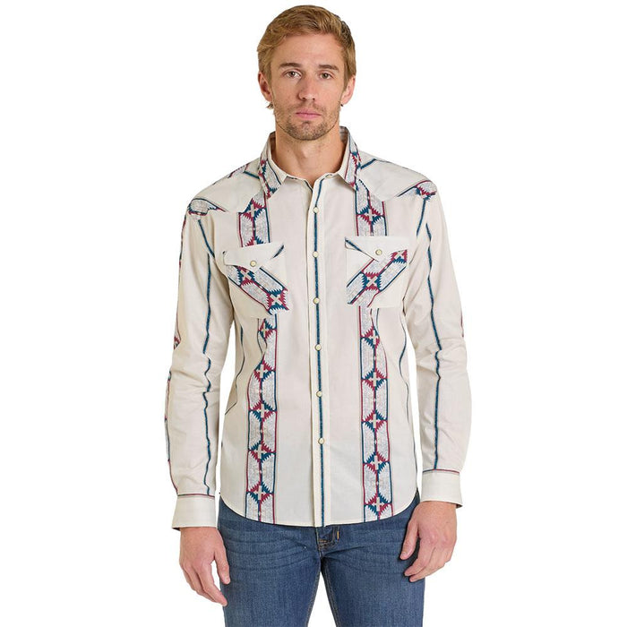 Men's Cream Snap Shirt
