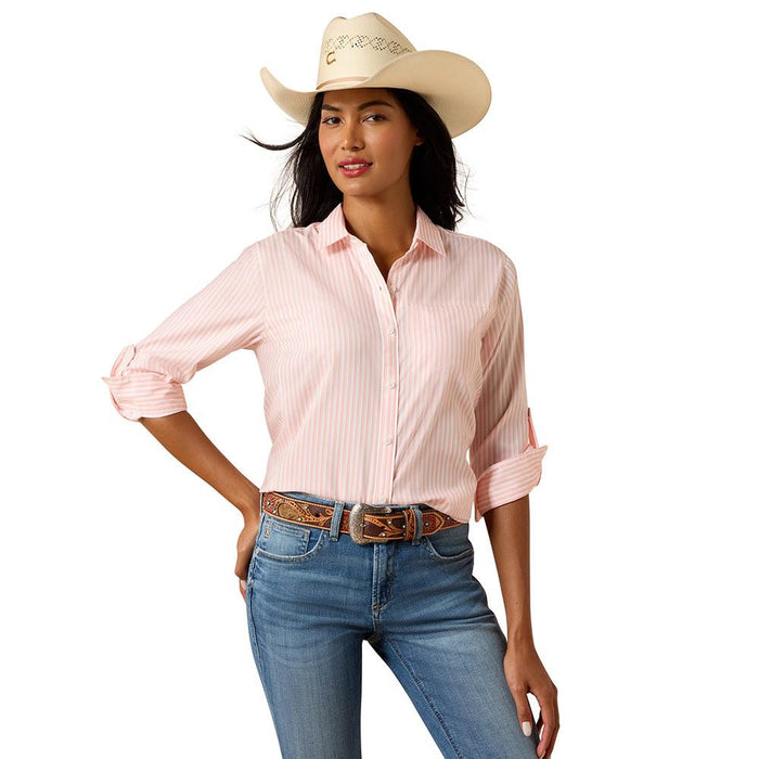 Women's VentTek Peach Stripe Shirt