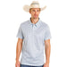 Men's Blue Geo Print Performance Polo